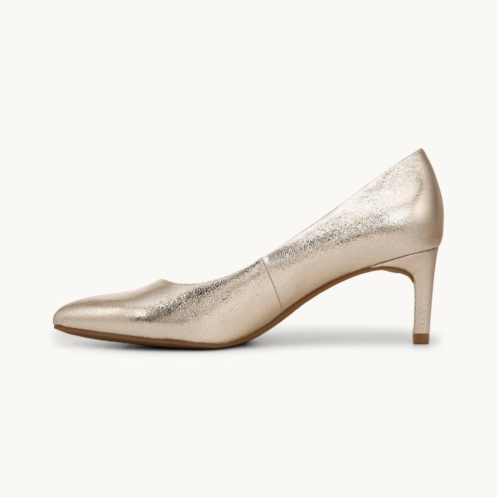 LifeStride Alexis Pump - Platino Gold Faux Leather