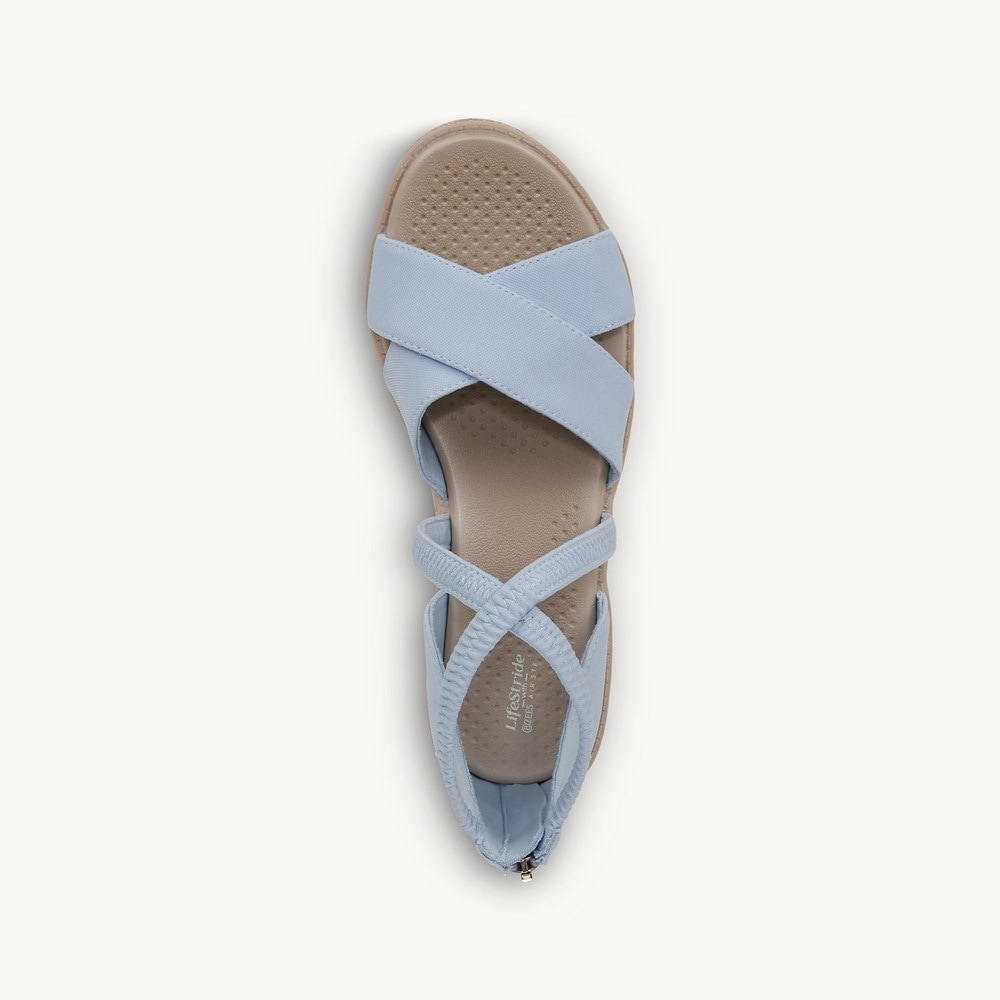 LifeStride Bali Sand Wedge Sandal - Skyway Jersey Fabric