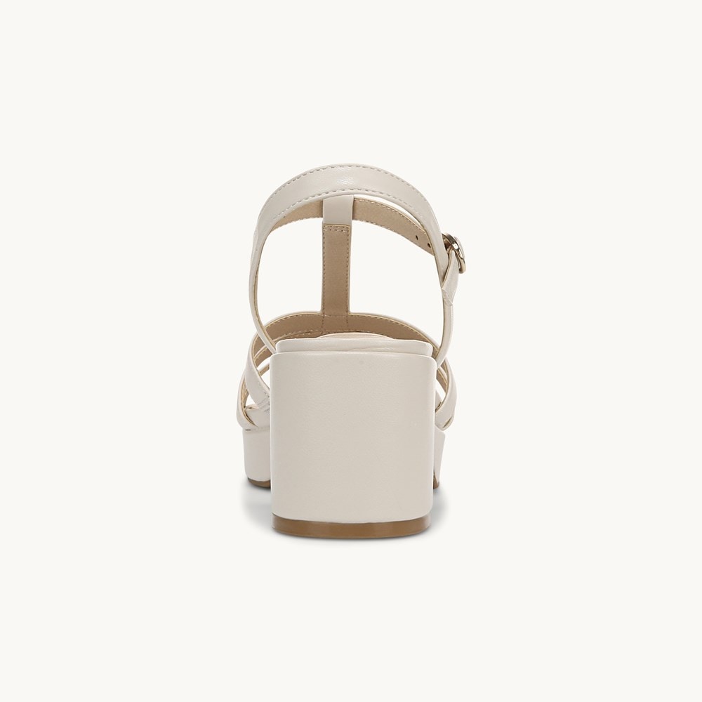 LifeStride Rio Dress Sandal - Bone Faux Leather