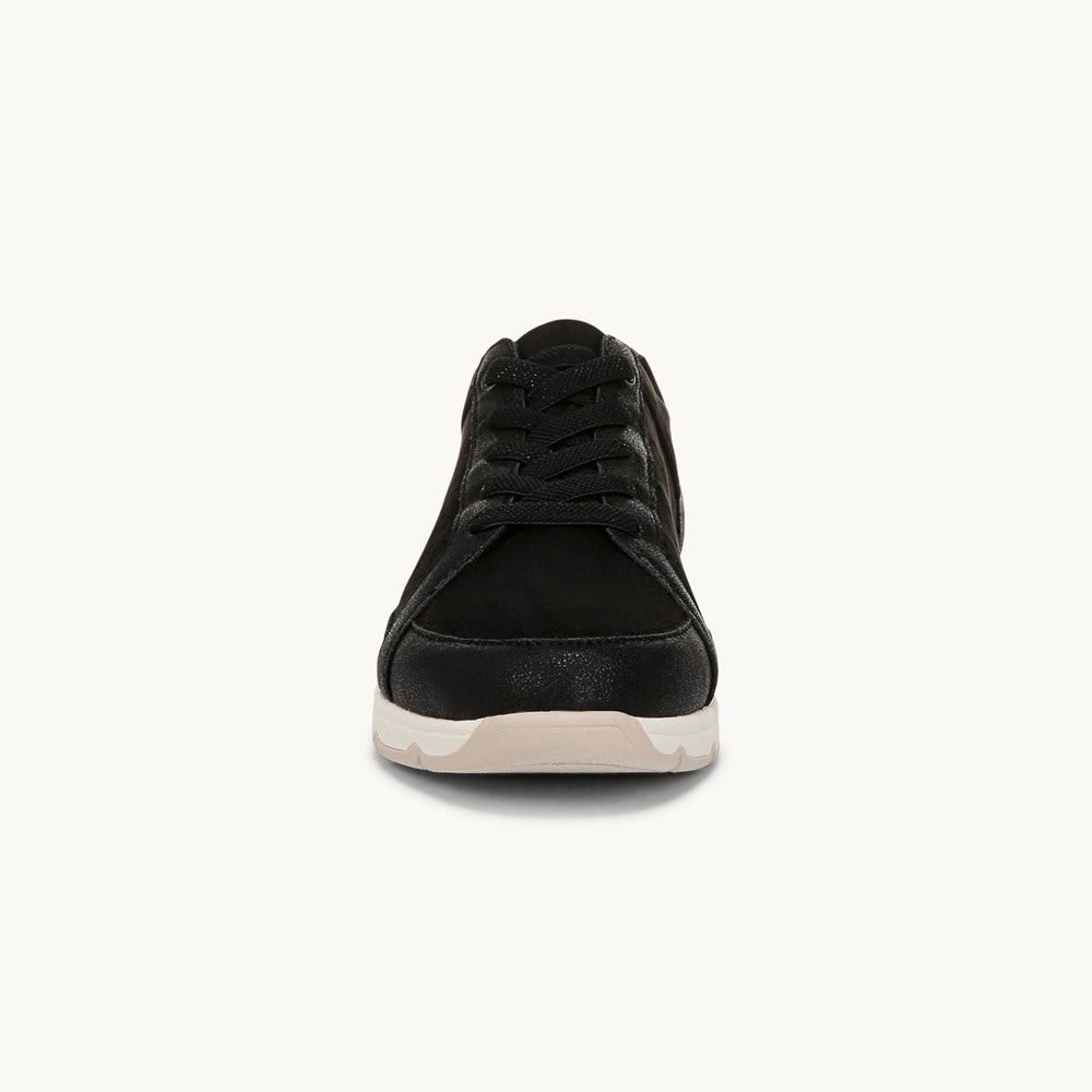 LifeStride Recover Sneaker - Black Stretch Fabric