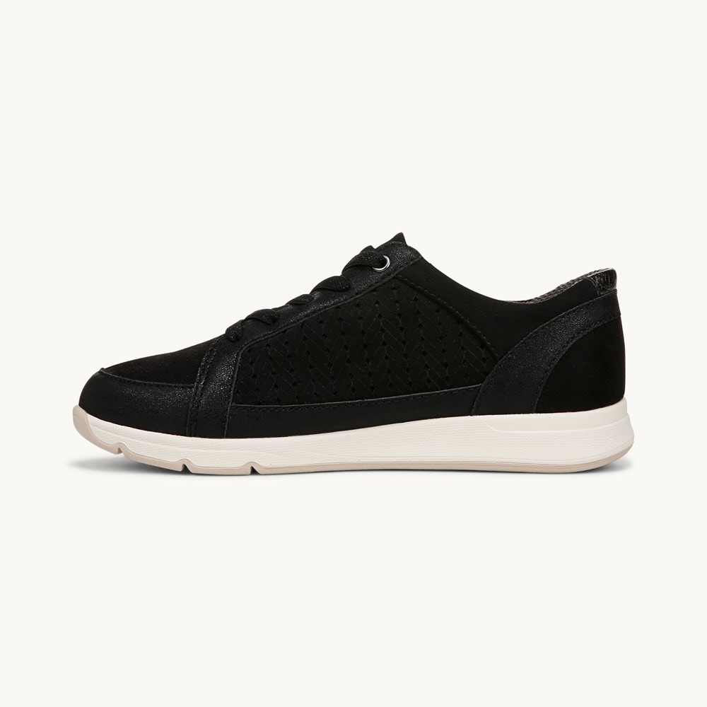 LifeStride Recover Sneaker - Black Stretch Fabric