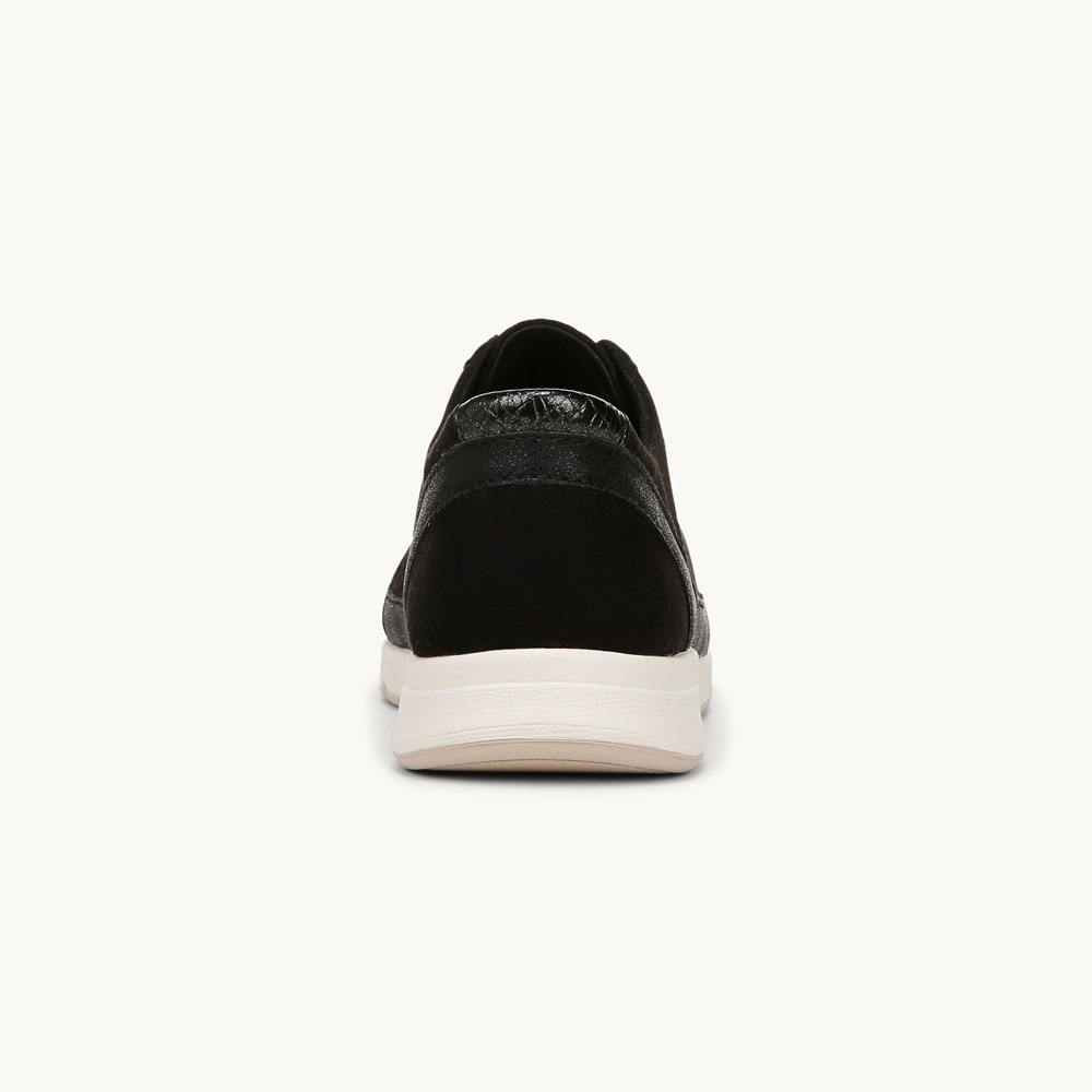 LifeStride Recover Sneaker - Black Stretch Fabric