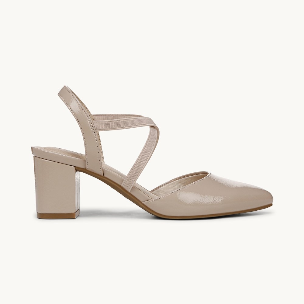 LifeStride April Dress Sandal - Tender Taupe Faux Leather