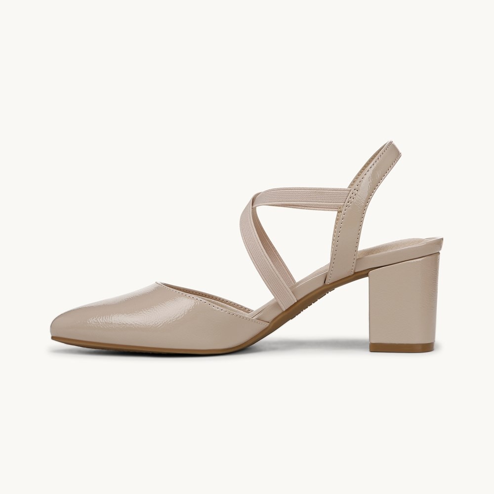 LifeStride April Dress Sandal - Tender Taupe Faux Leather
