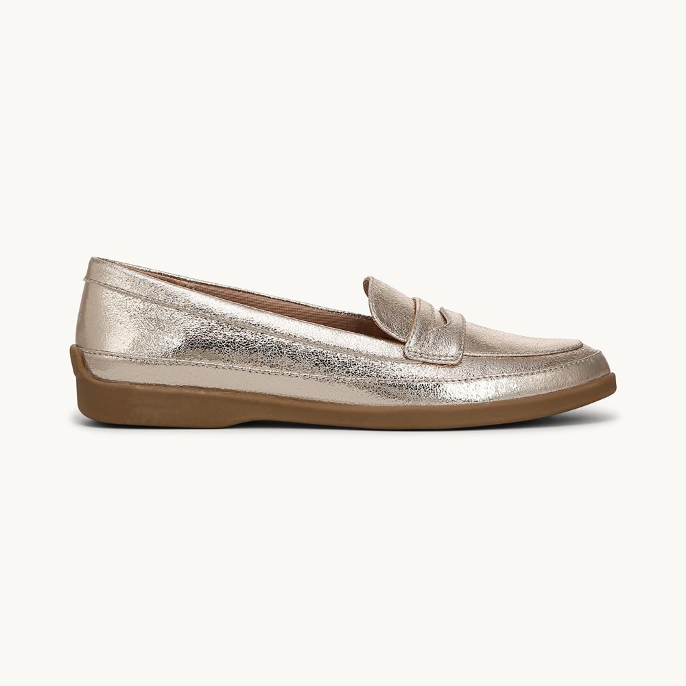 LifeStride Malta Loafer - Platino Gold Faux Leather