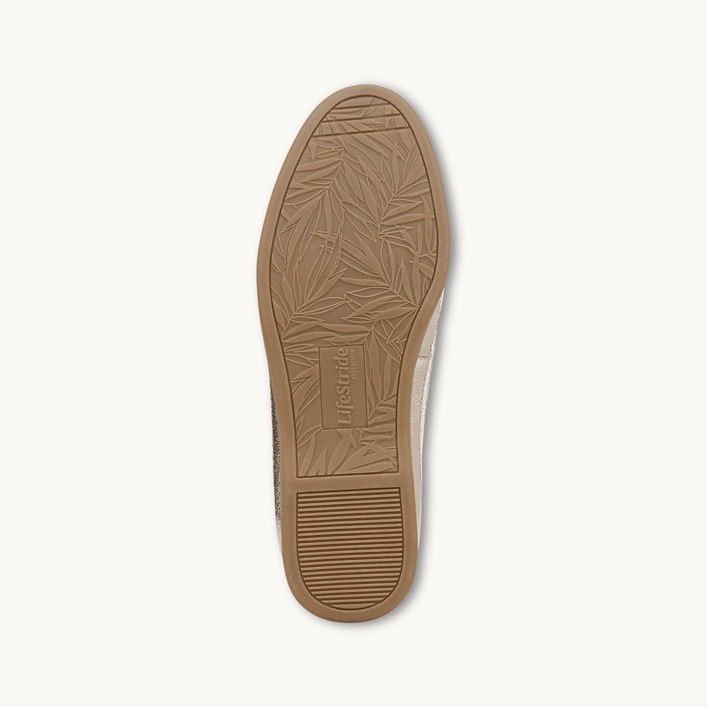 LifeStride Malta Loafer - Platino Gold Faux Leather