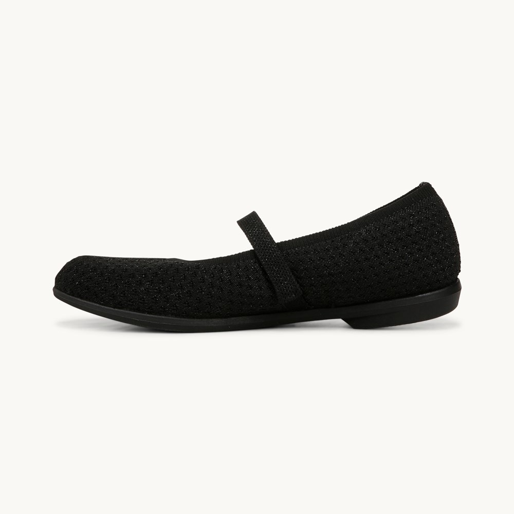 LifeStride Keynote Mary Jane Flat - Black Fabric