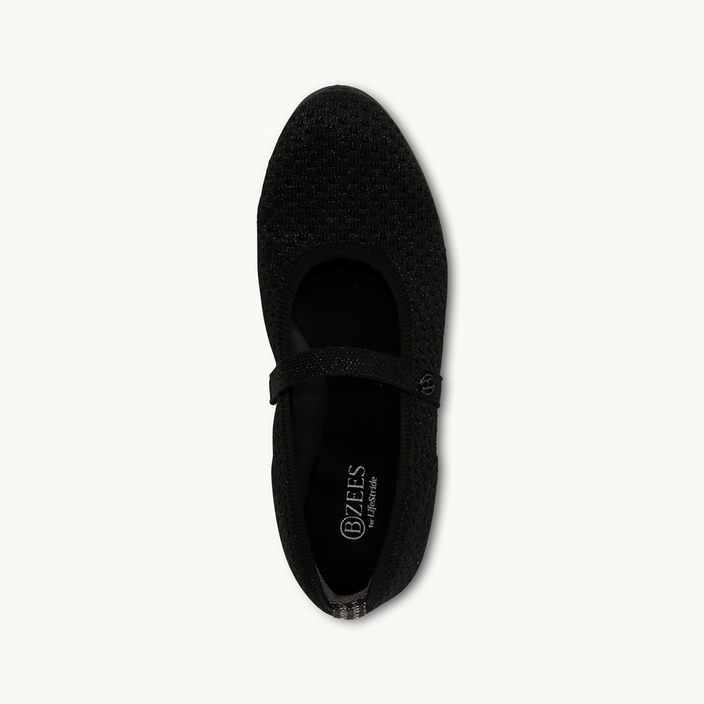 LifeStride Keynote Mary Jane Flat - Black Fabric