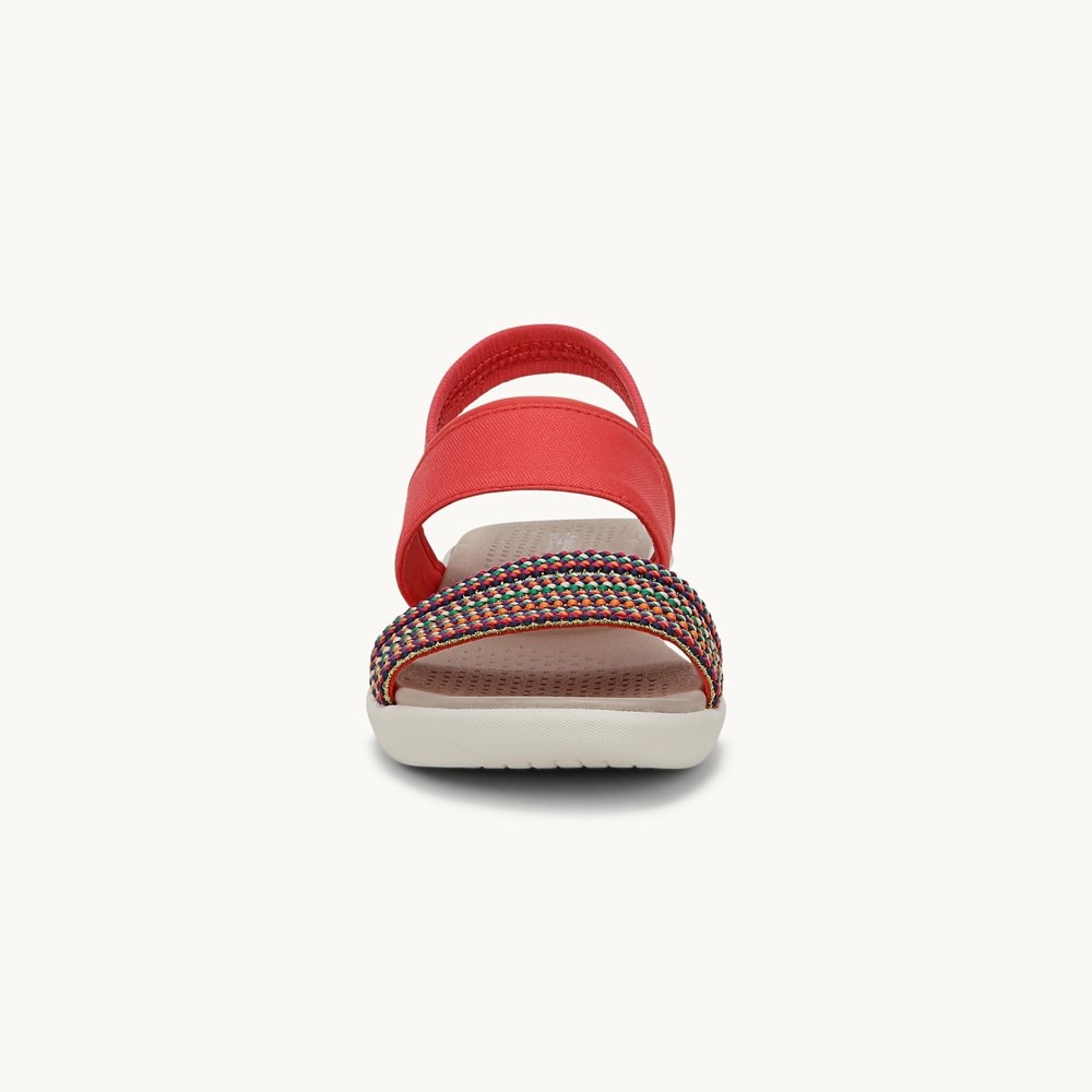 LifeStride Cali Strappy Sandal - Coral Beach Multi Fabric
