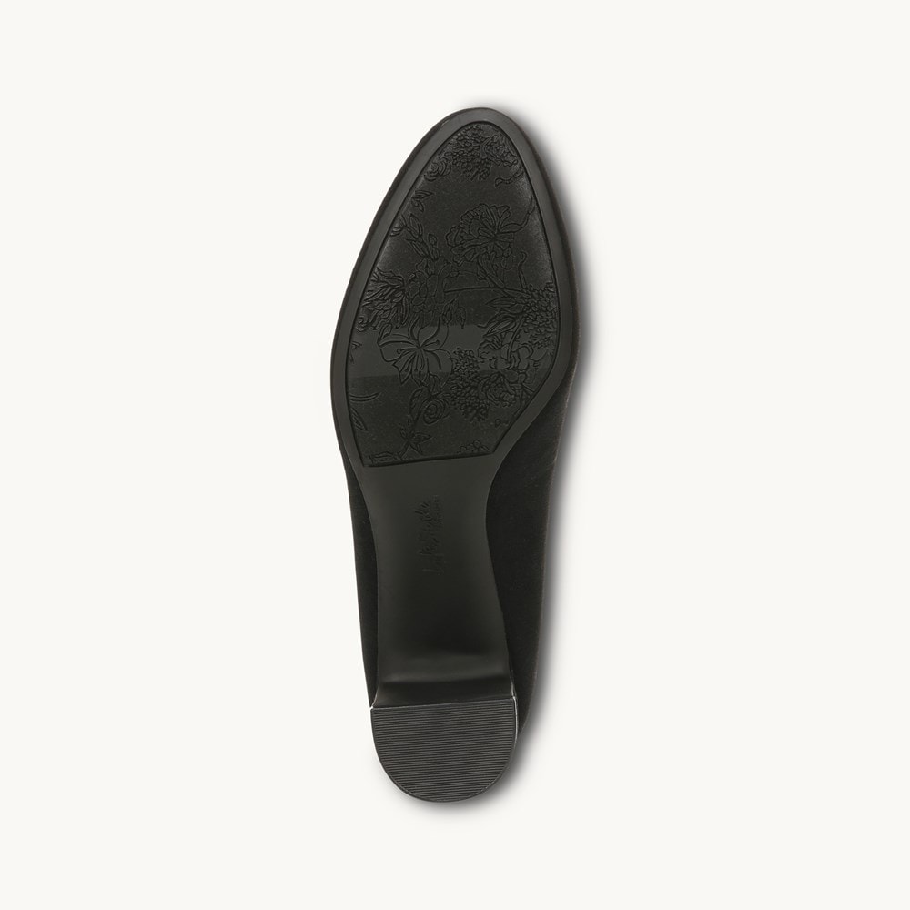 LifeStride Taylor Block Heel Pump - Black Fabric