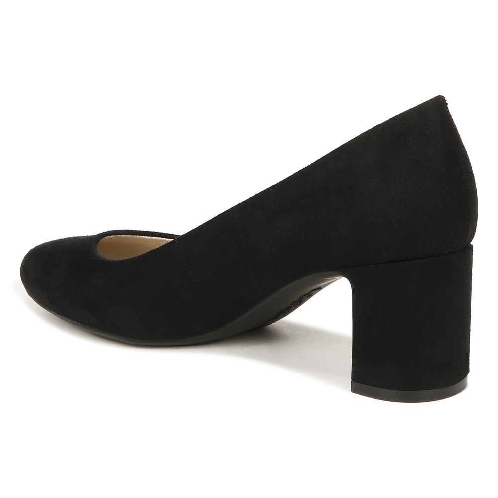 LifeStride Taylor Block Heel Pump - Black Fabric