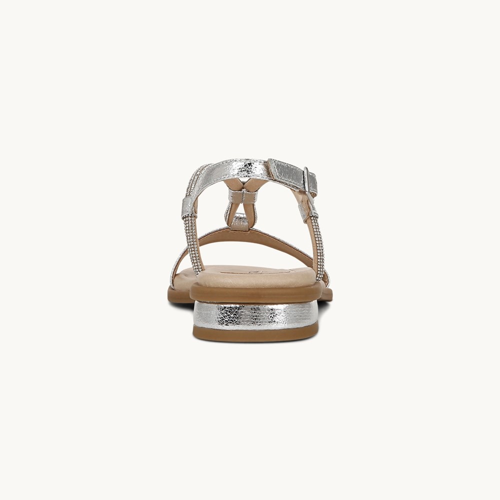 LifeStride Radiant Slingback Sandal - Silver Faux Leather