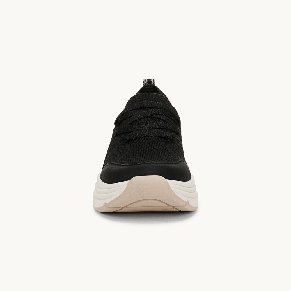 LifeStride Impact Sneaker - Black Knit Fabric