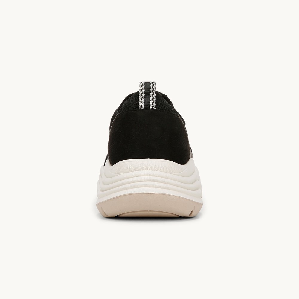LifeStride Impact Sneaker - Black Knit Fabric