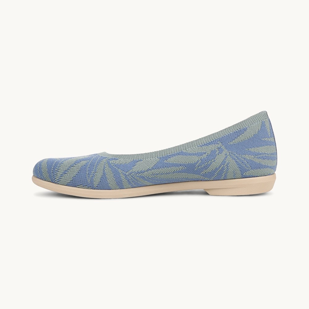 LifeStride Kit 2 Ballet Flat - Elemental Blue Knit Fabric