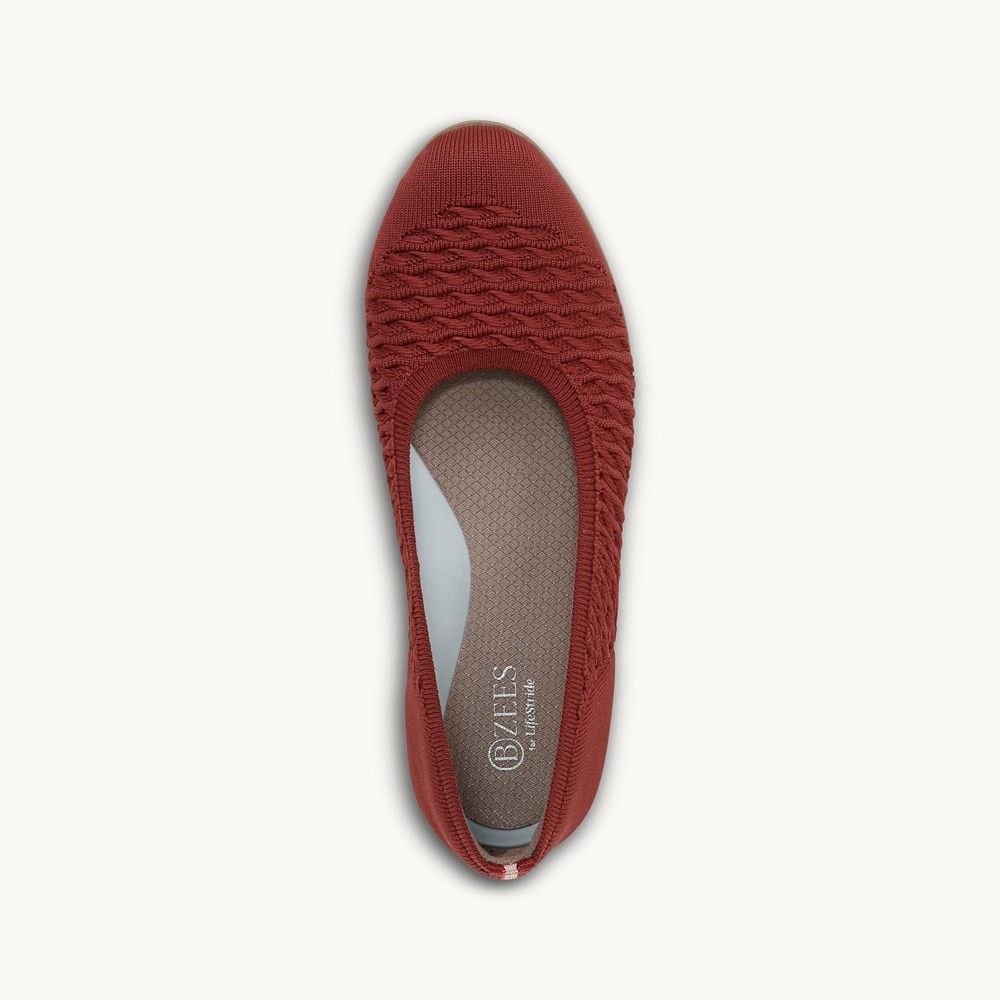 LifeStride Khloe Slip On - Sangria Cable Knit