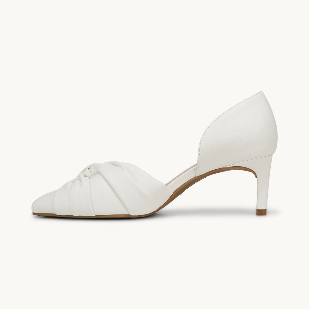 LifeStride Abby Pump - Bright White Faux Leather