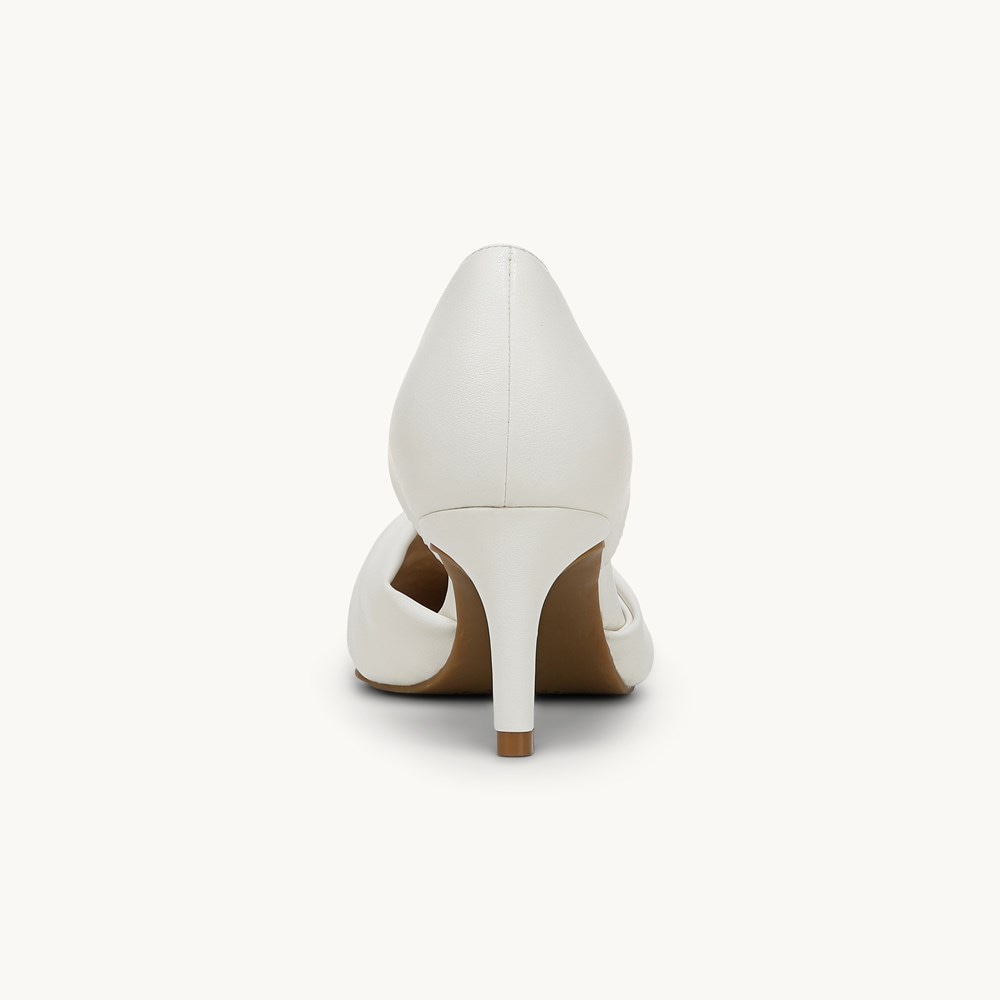 LifeStride Abby Pump - Bright White Faux Leather
