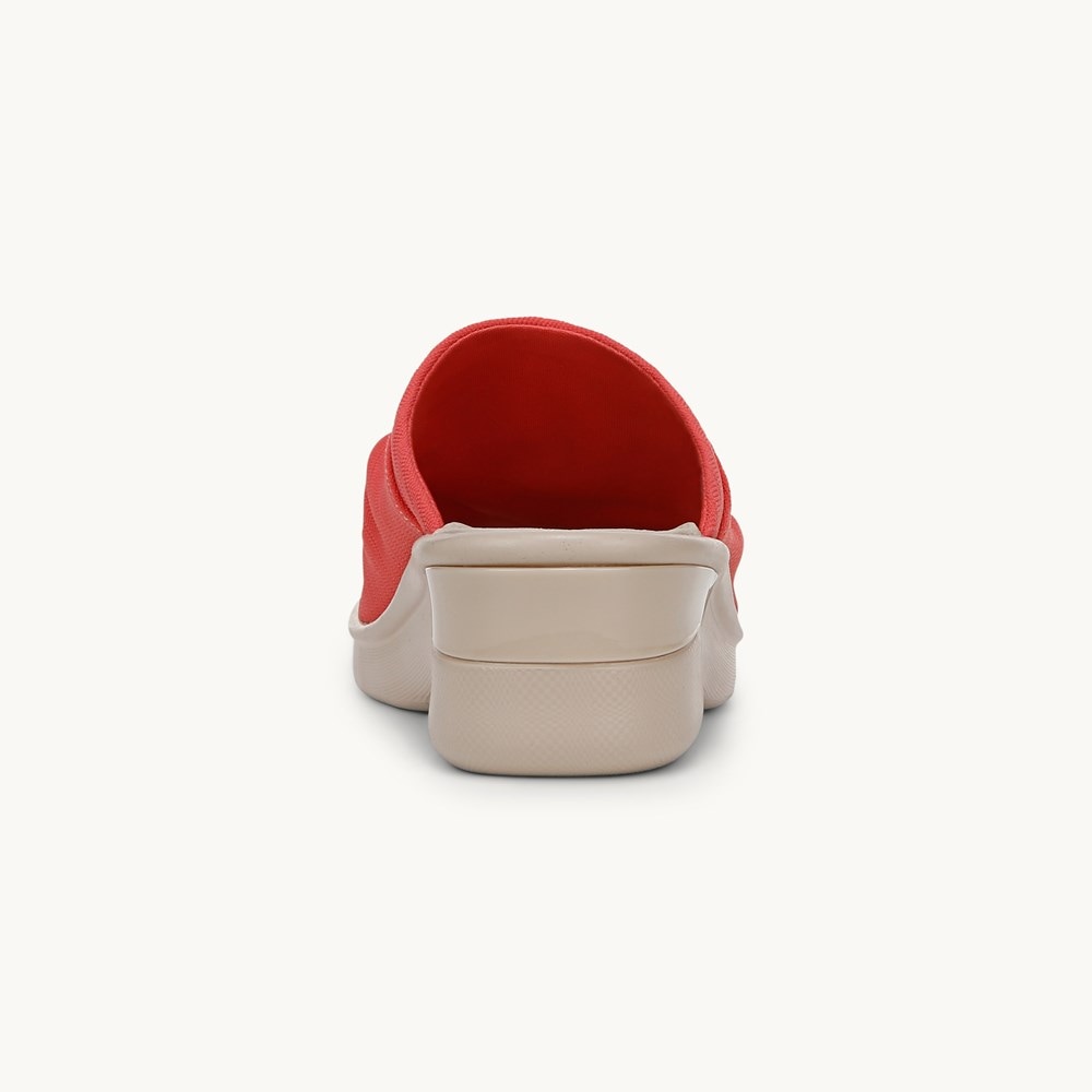 LifeStride Smile 3 Wedge Sandal - Coral Beach Stretch Fabric