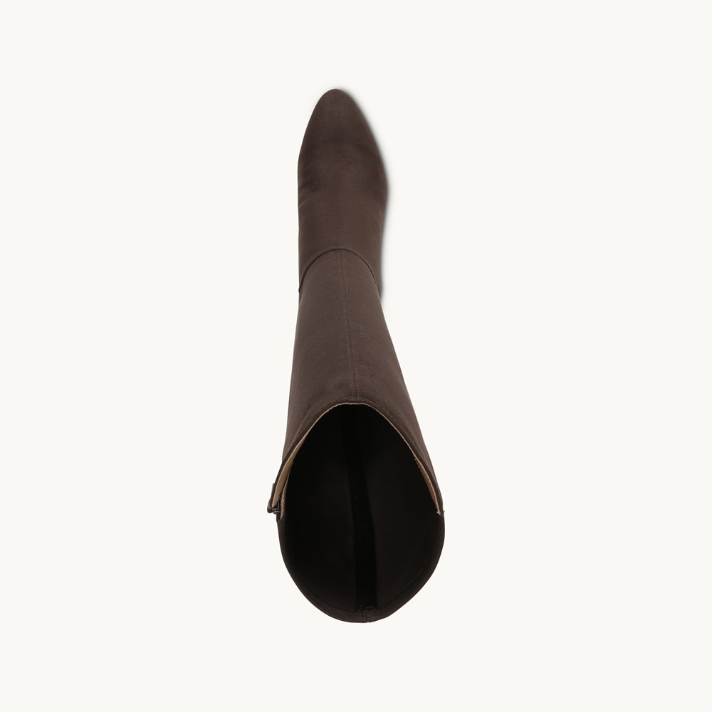 LifeStride Gracie Wide Calf Boot - Brown Fabric