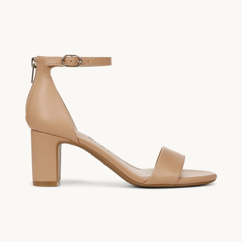 LifeStride Florence Dress Sandal - Camel Tan Faux Leather