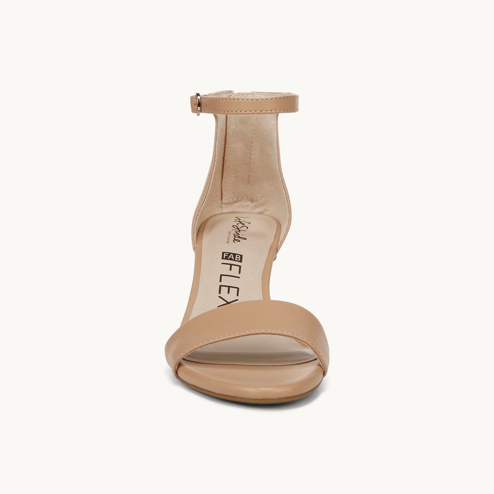 LifeStride Florence Dress Sandal - Camel Tan Faux Leather