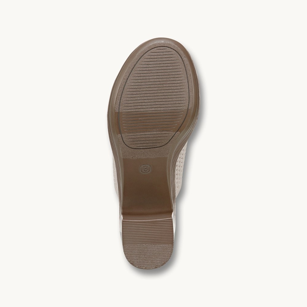 LifeStride Ella Block Heel Sandal - Eggnog Fabric