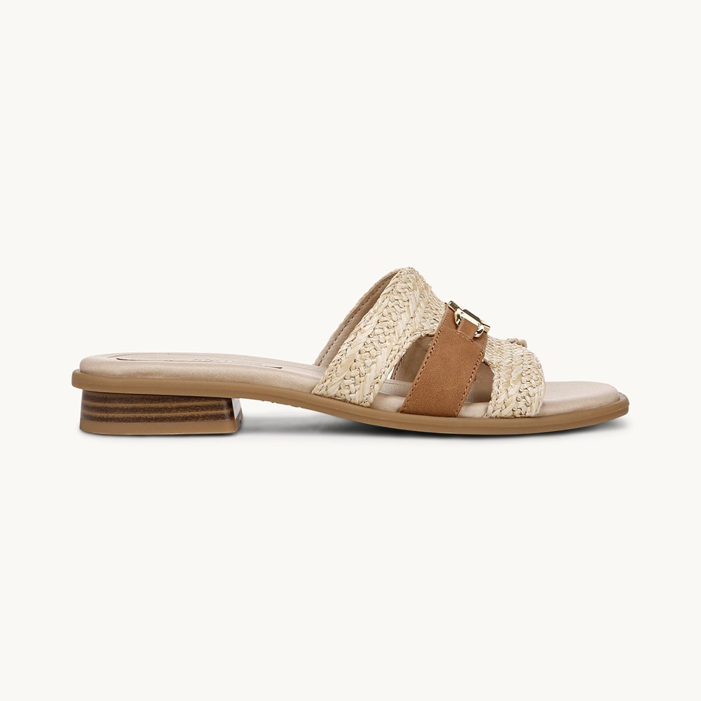 LifeStride Royalty Bit Sandal - Natural Faux Leather