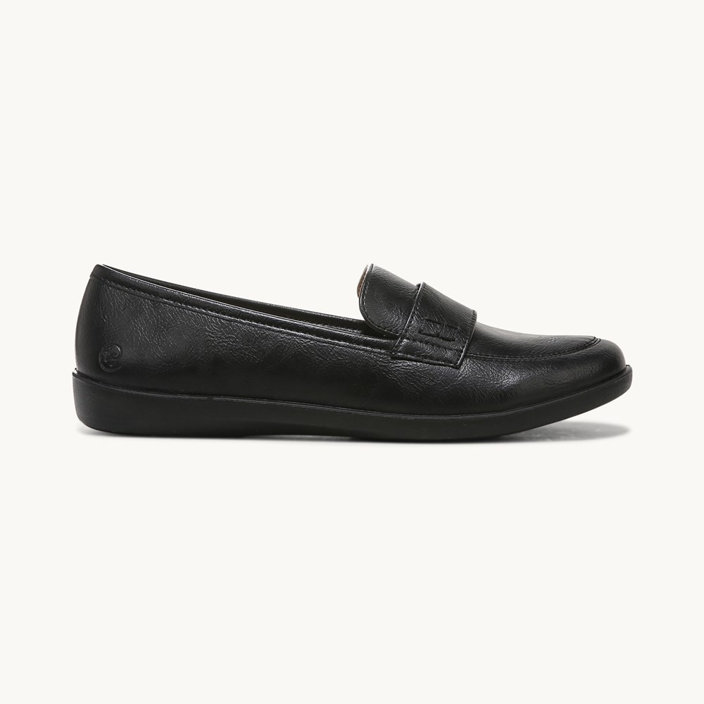 LifeStride Nico Loafer - Black Faux Leather