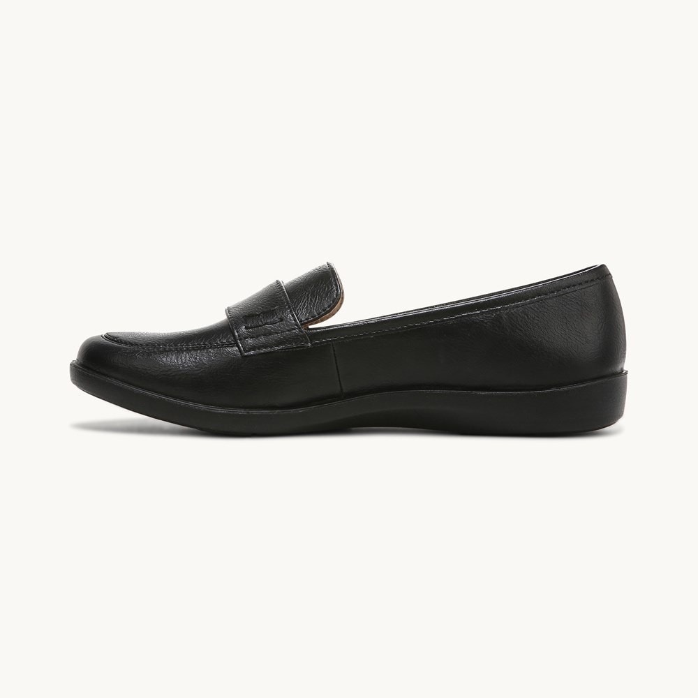 LifeStride Nico Loafer - Black Faux Leather