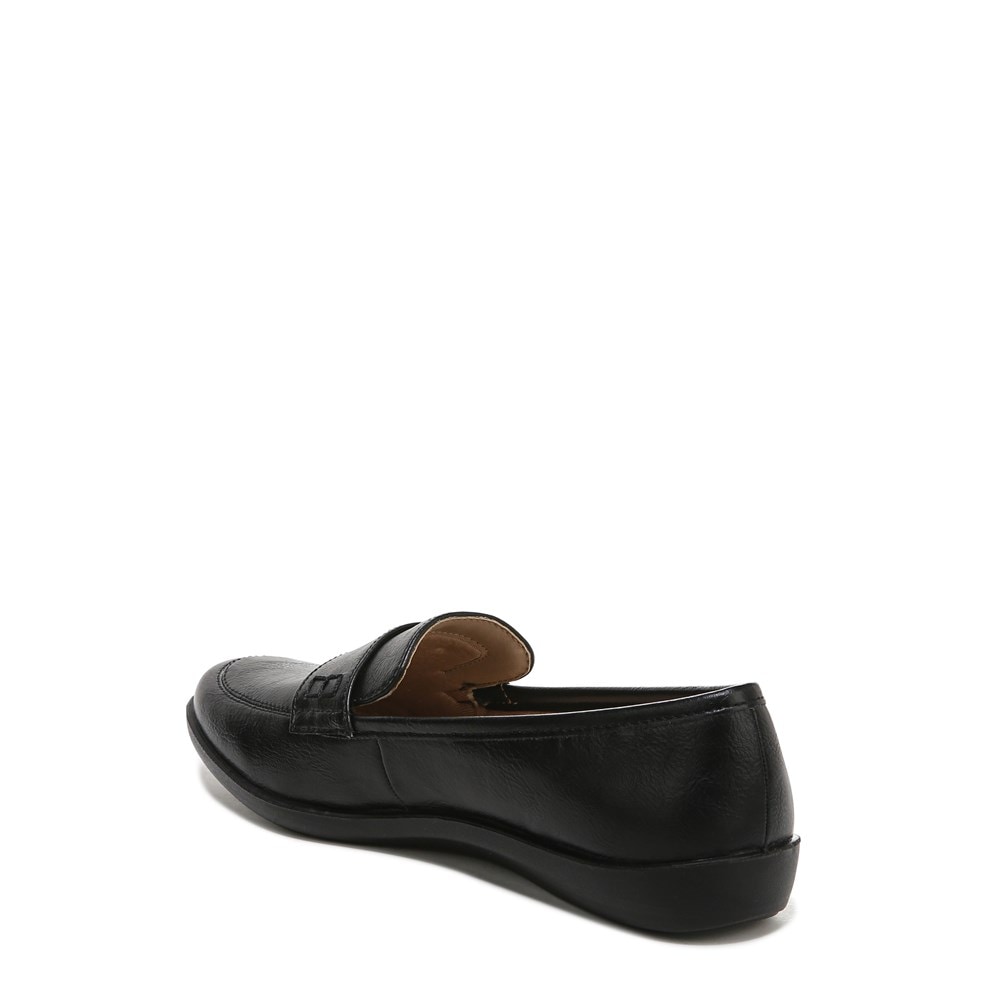 LifeStride Nico Loafer - Black Faux Leather