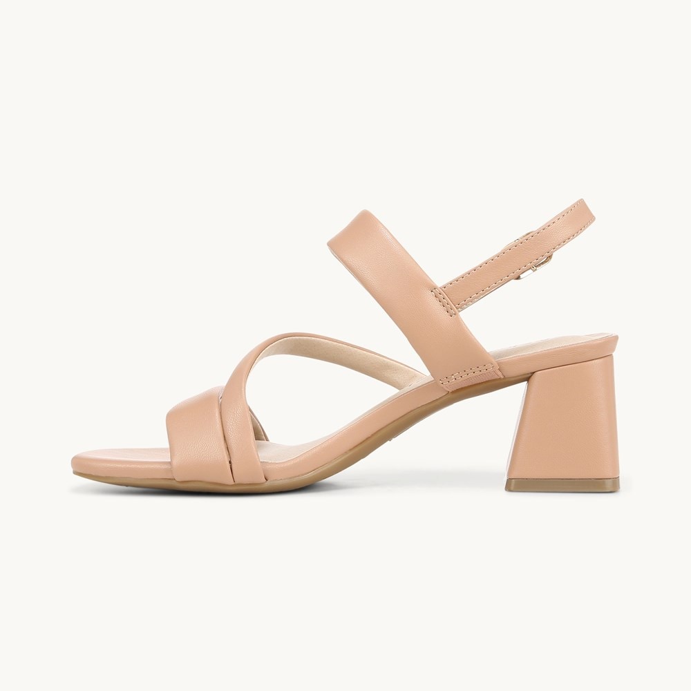 LifeStride Celia Strappy Sandal - Sienna Beige Faux Leather