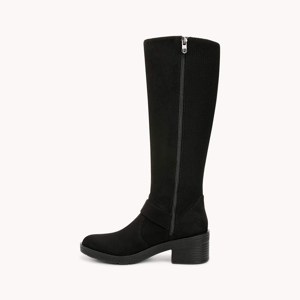 LifeStride Olympia Knee High Boot - Black Stretch Fabric