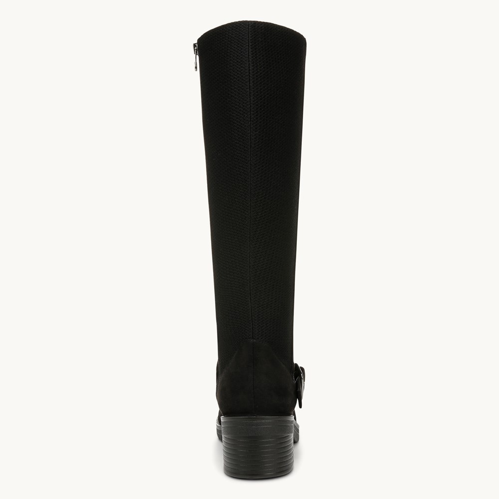 LifeStride Olympia Knee High Boot - Black Stretch Fabric