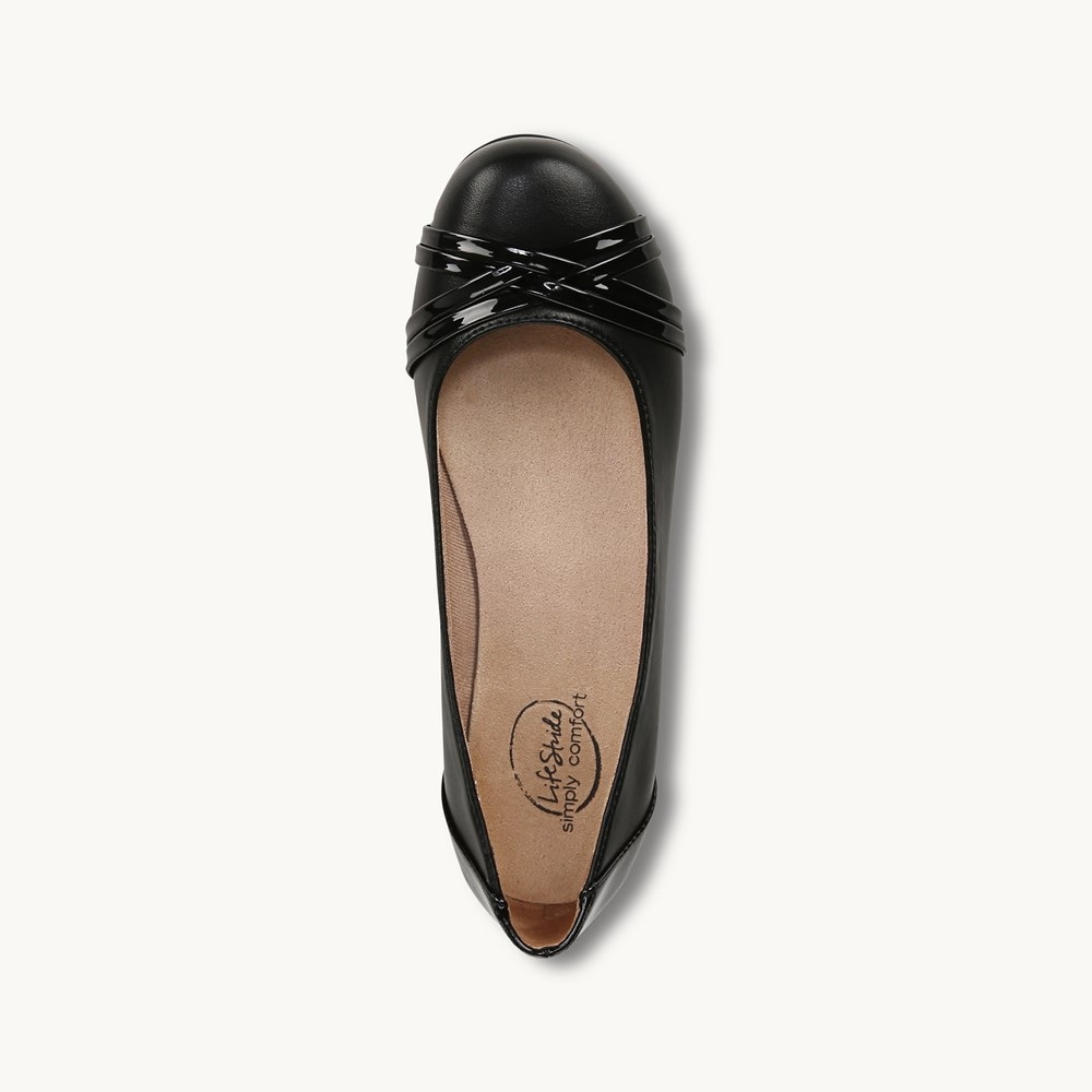 LifeStride Aliza Flat - Black/Black Patent