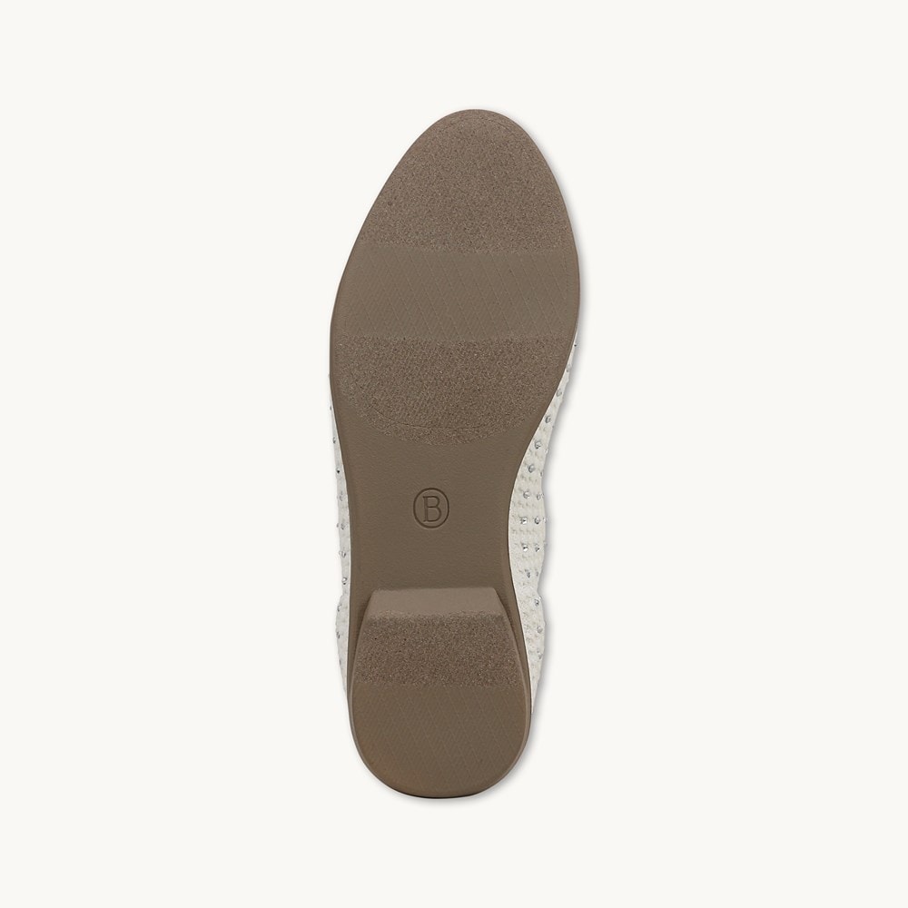 LifeStride Kallie Ballet Flat - Bright White Knit Fabric