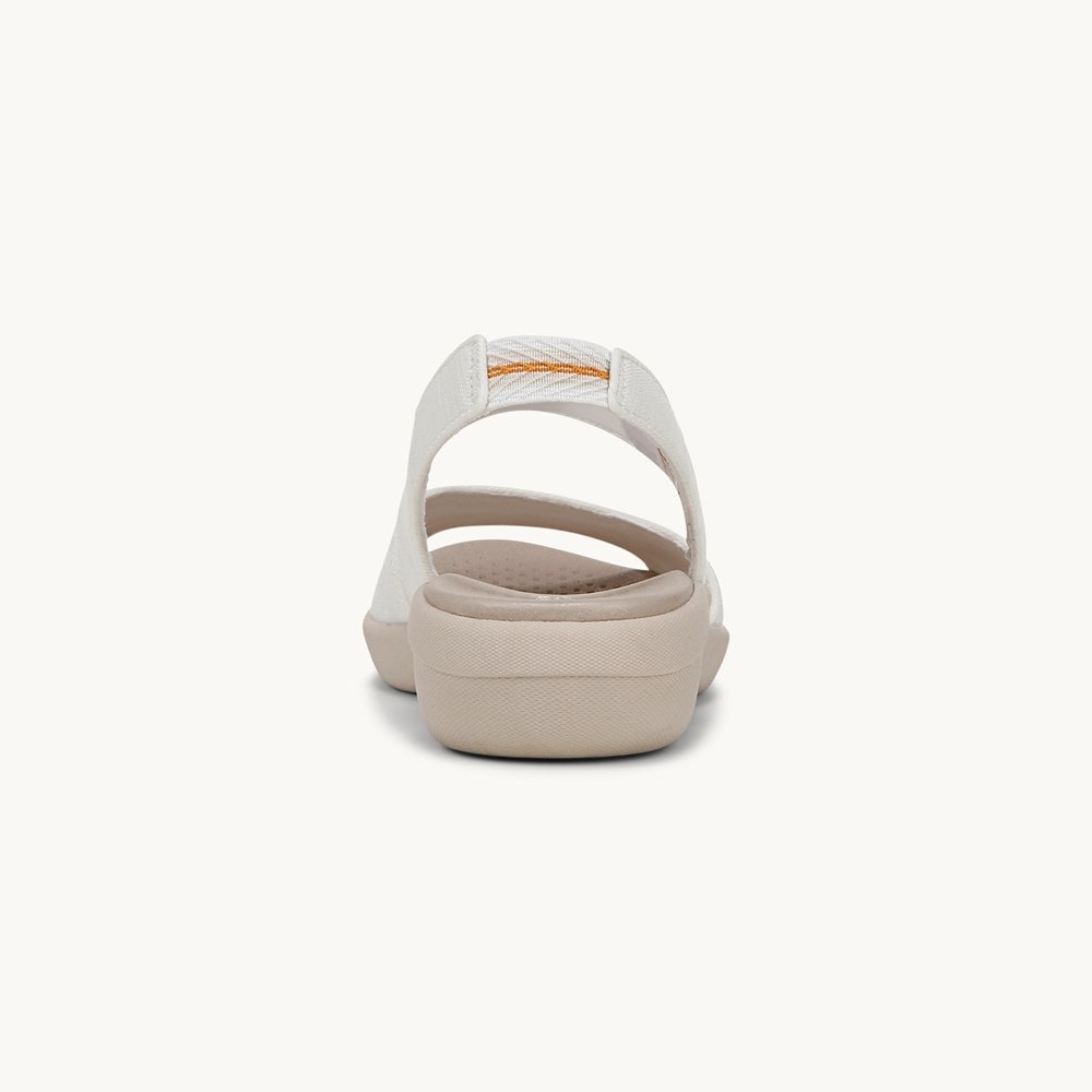 LifeStride Cheerful Strappy Sandal - Bright White Waxy Fabric