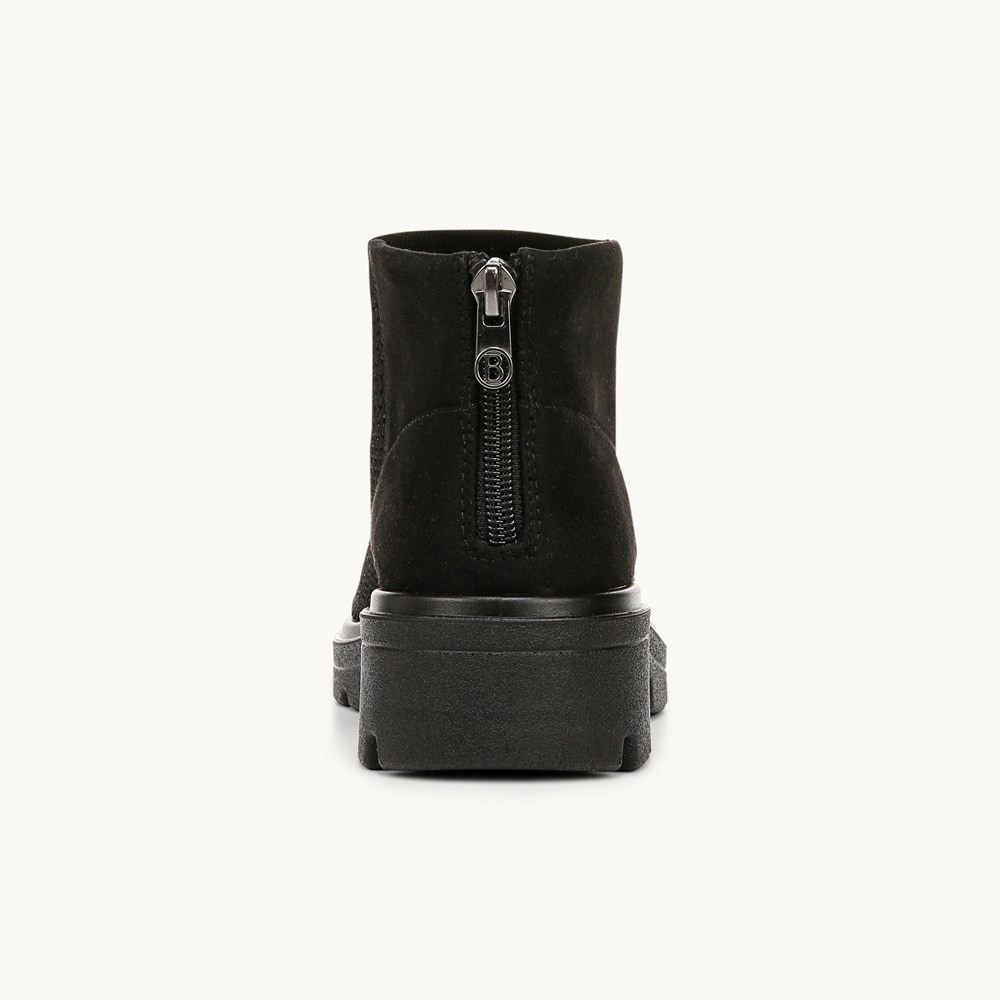 LifeStride May Ankle Boot - Black Knit Fabric