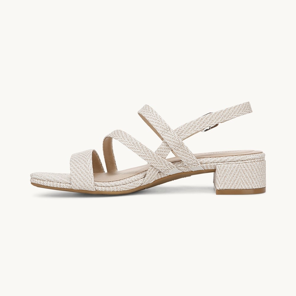 LifeStride Janet Strappy Dress Sandal - Bone Faux Leather