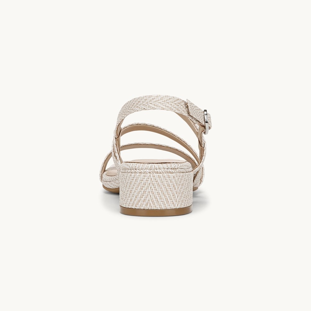 LifeStride Janet Strappy Dress Sandal - Bone Faux Leather