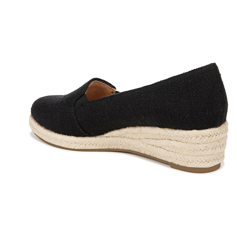 LifeStride Kamilla Wedge Slip On - Black Fabric