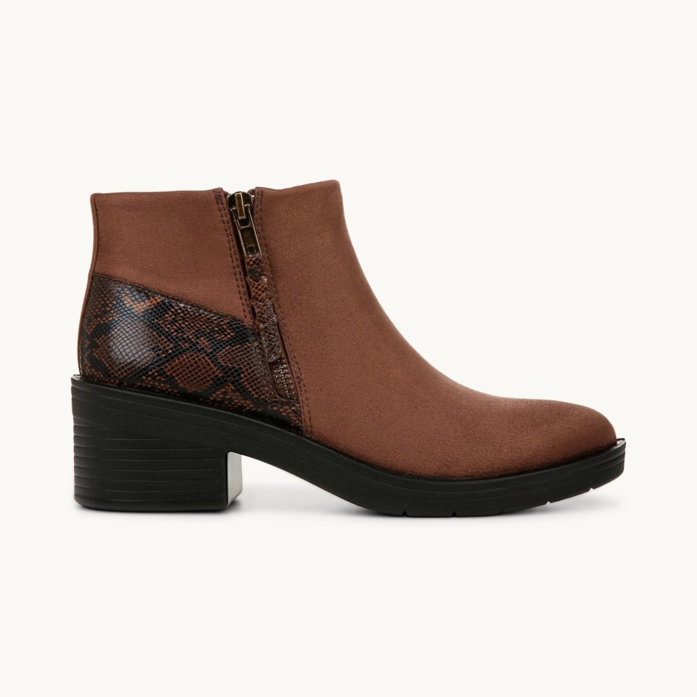 LifeStride Outgoing Ankle Bootie - Mustang Stretch Microfiber