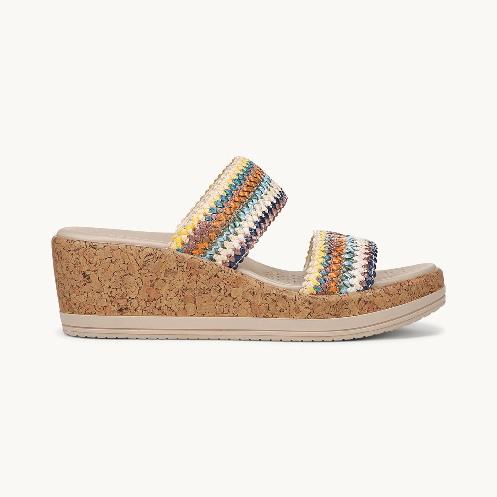 LifeStride Resort Wedge Sandal - Multi Fabric
