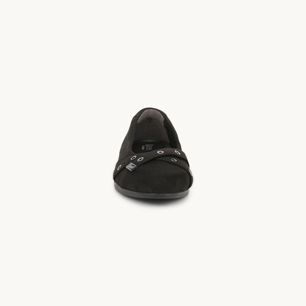 LifeStride Kira Ballet Flat - Black Microfiber
