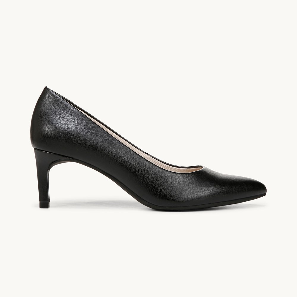 LifeStride Alexis Pump - Black Faux Leather