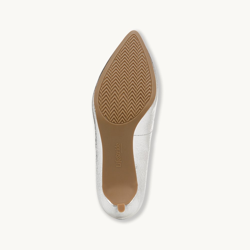 LifeStride Alexis Pump - Silver Faux Leather
