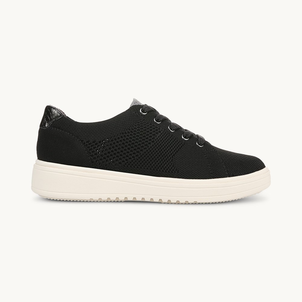LifeStride VIP Sneaker - Black Knit Fabric