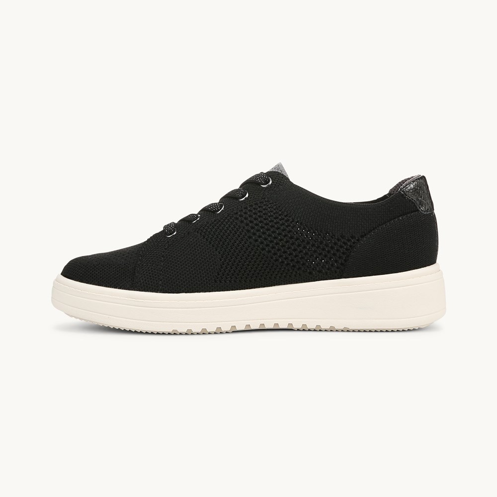LifeStride VIP Sneaker - Black Knit Fabric