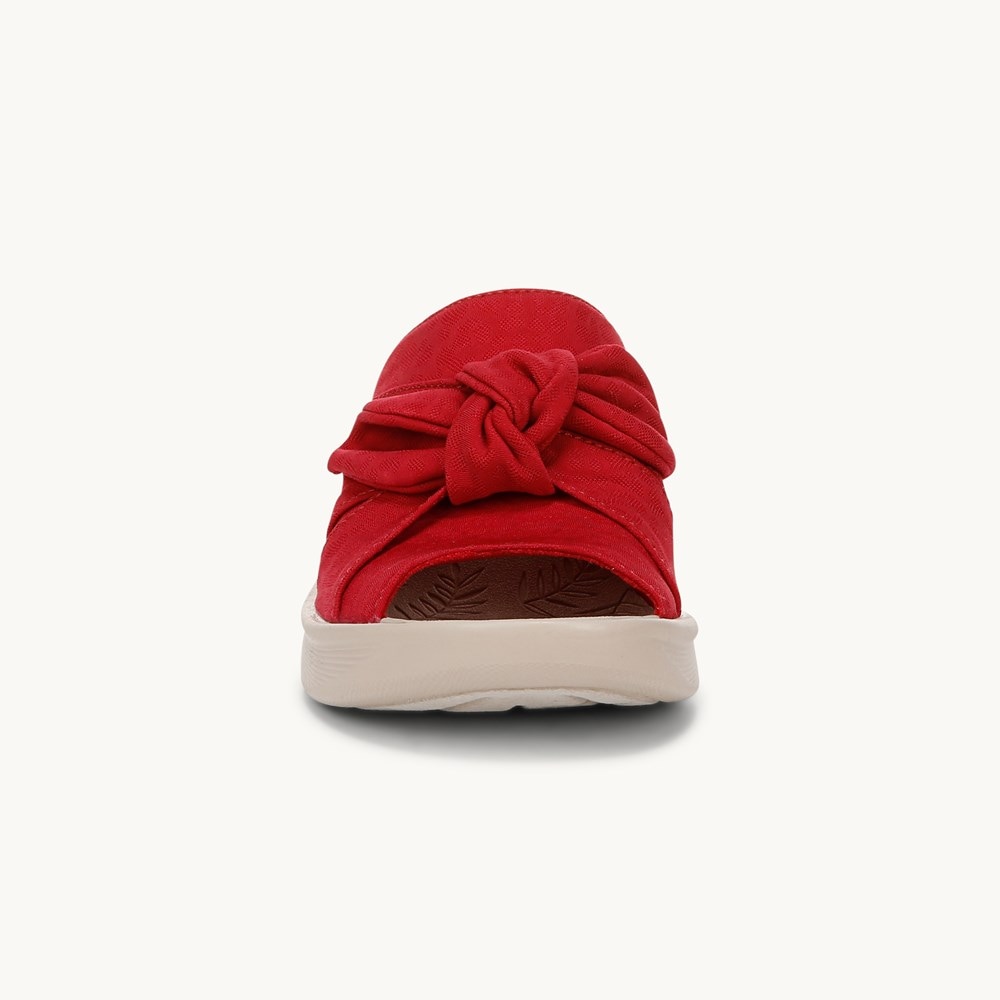 LifeStride Smile Wedge Sandal - Fire Red Monomesh Fabric