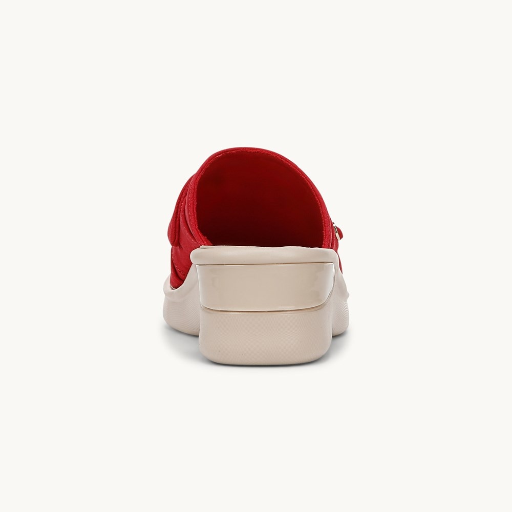 LifeStride Smile Wedge Sandal - Fire Red Monomesh Fabric